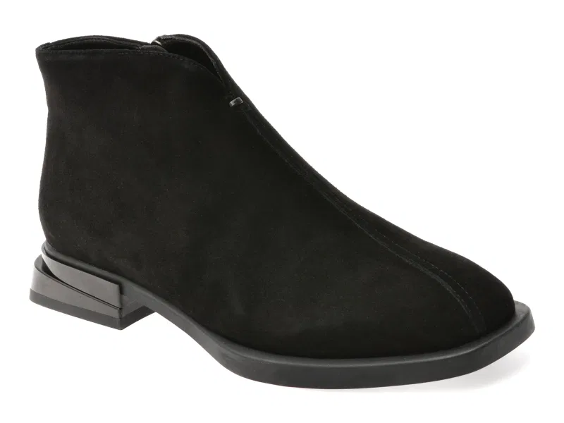 Ghete GRYXX negre, DX1268, din piele intoarsa