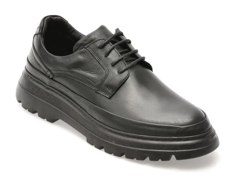 Pantofi GRYXX negri, M15670, din piele naturala