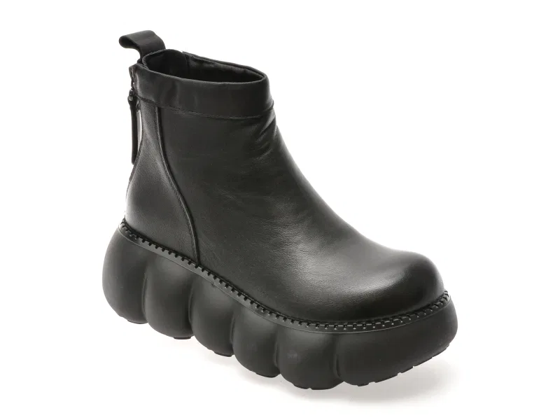 Ghete GRYXX negre, 2655, din piele naturala