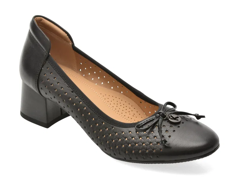 Pantofi eleganti KARISMA negri, JI60013, din piele naturala