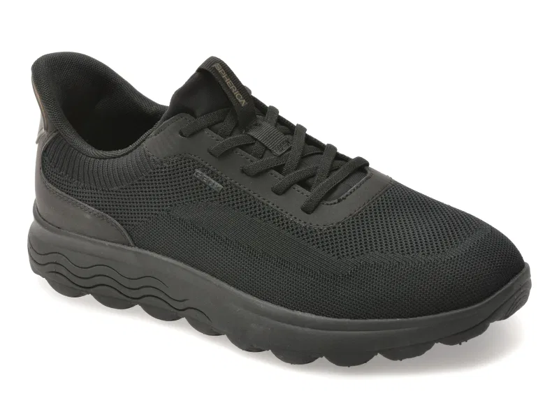 Pantofi sport GEOX negri, U55MPA, din material textil
