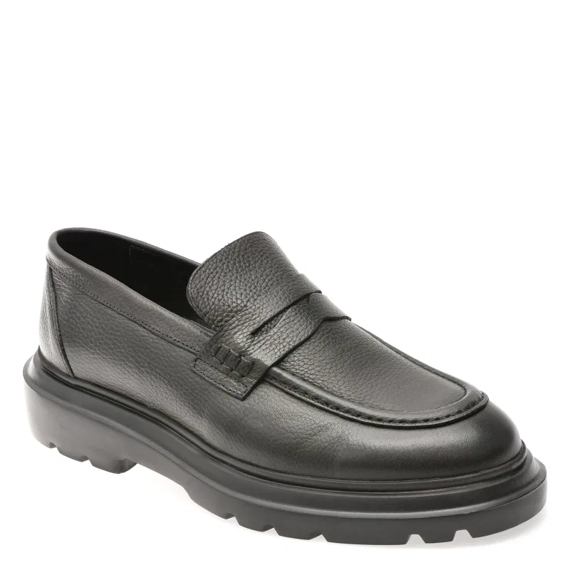 Mocasini GRYXX negri, FH254, din piele naturala