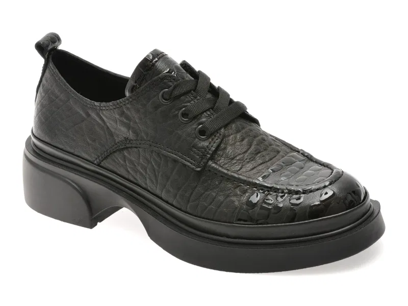 Pantofi GRYXX negri, 387386, din piele naturala