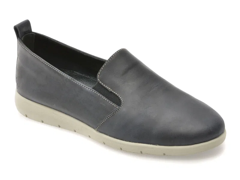 Pantofi EVIDA bleumarin, EV2812, din piele naturala