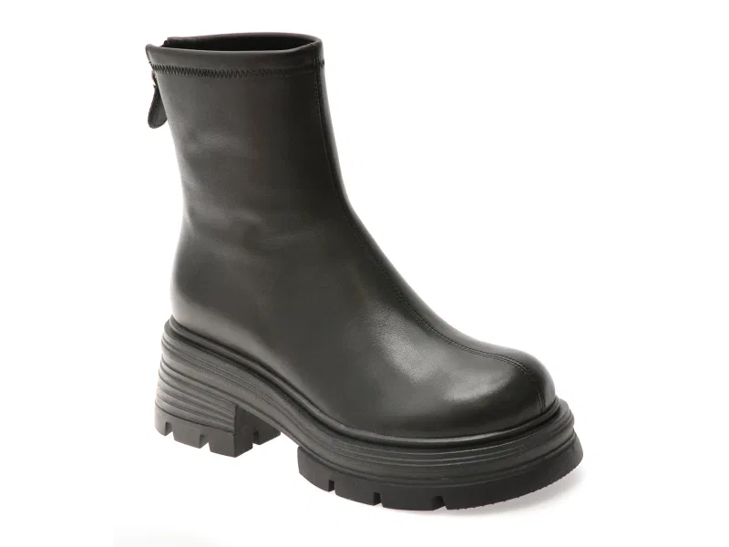 Ghete GRYXX negre, B221G, din piele naturala