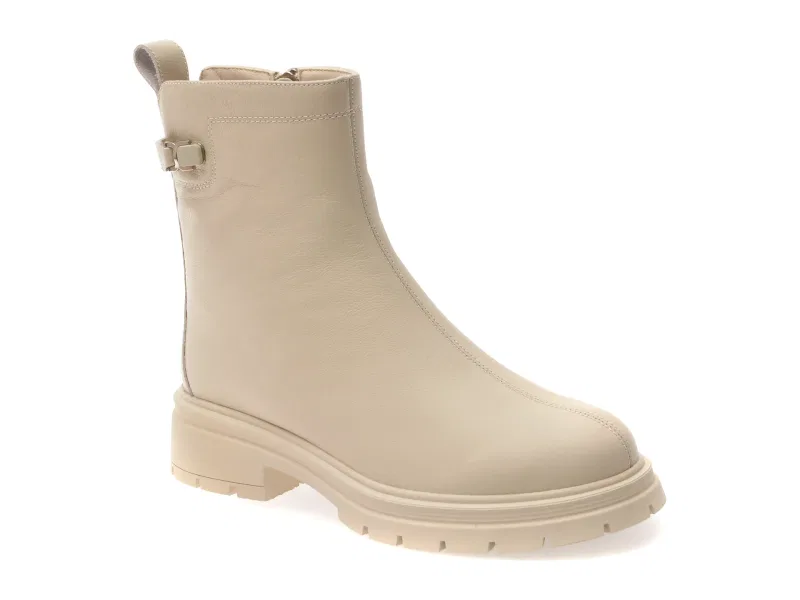 Ghete GRYXX bej, DX01321, din piele naturala