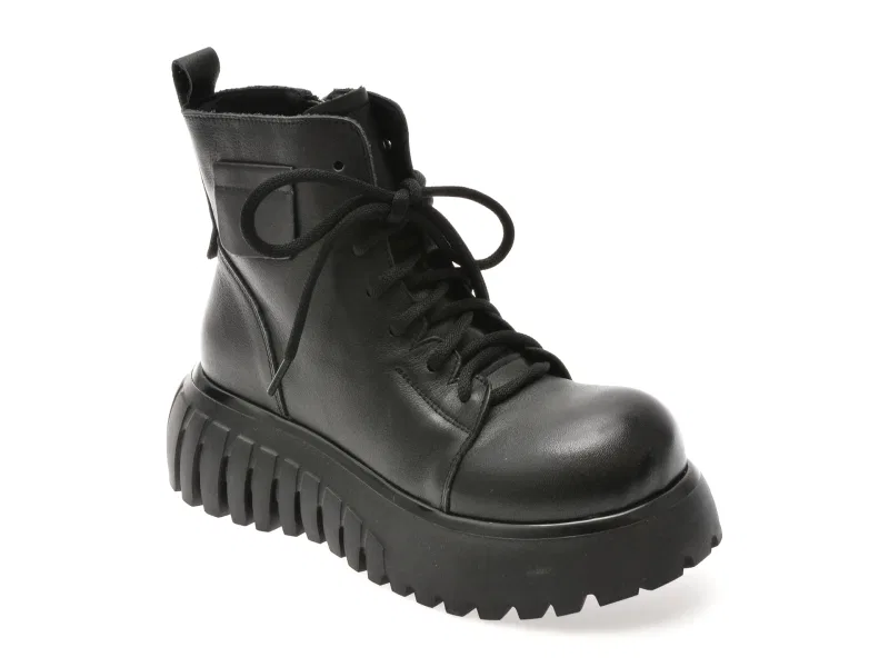 Ghete GRYXX negre, 2665, din piele naturala
