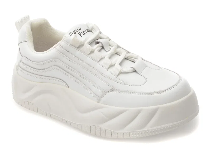Pantofi sport FLAVIA PASSINI albi, 566, din piele naturala