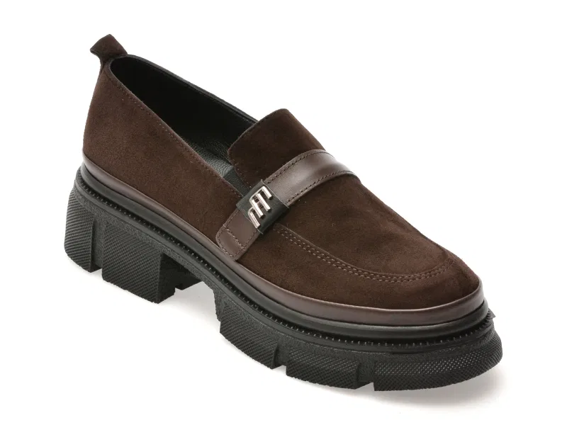 Mocasini GRYXX maro, 387340, din piele intoarsa