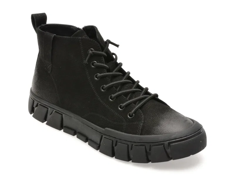 Ghete GRYXX negre, 3108, din nabuc