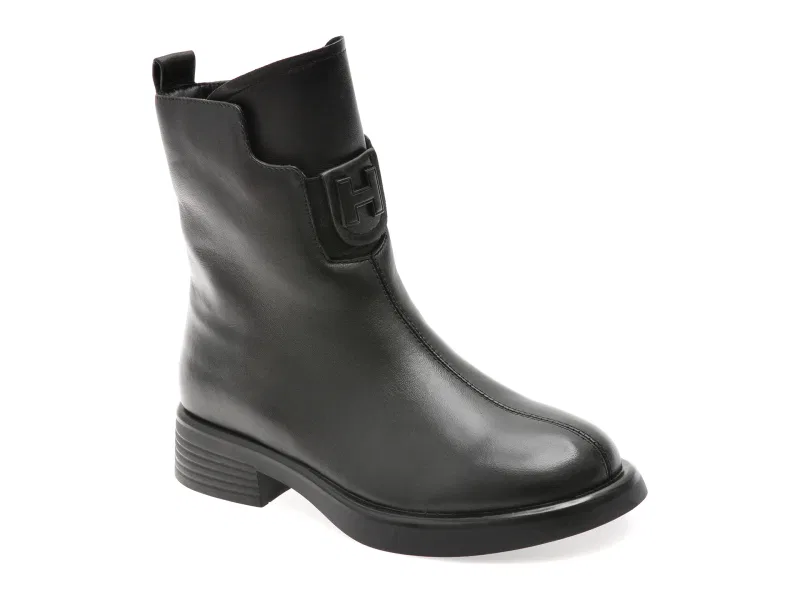 Ghete GRYXX negre, MX01547, din piele naturala