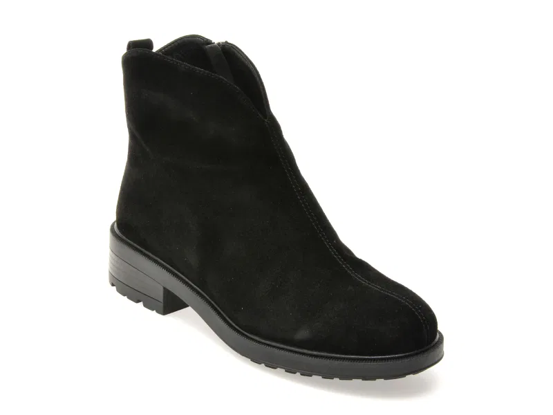 Ghete GRYXX negre, X2117, din piele intoarsa