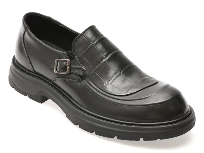 Pantofi GRYXX negri, 56517, din piele naturala