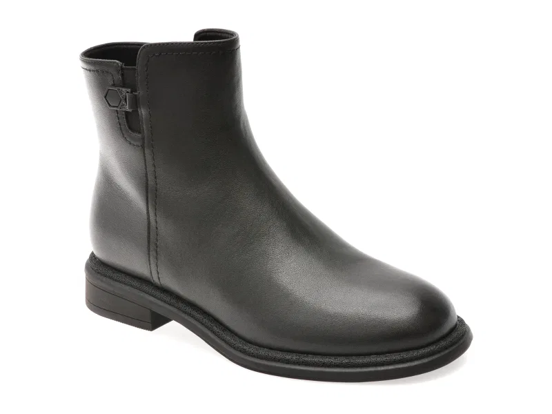 Ghete GRYXX negre, DX01325, din piele naturala