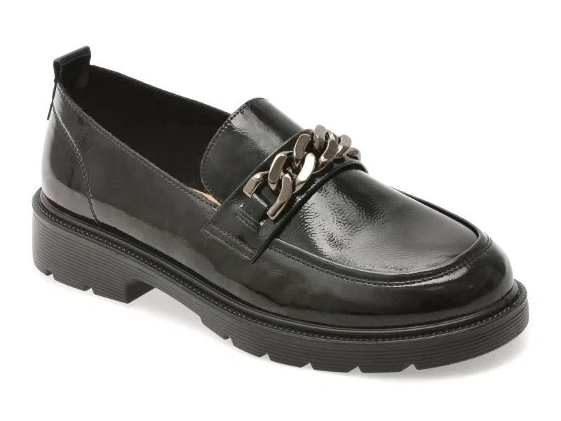 Mocasini GRYXX negri, 911, din piele naturala lacuita