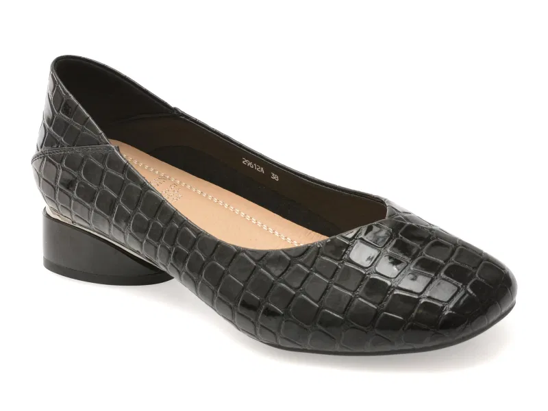 Pantofi eleganti FLAVIA PASSINI negri, 29612, din piele naturala lacuita