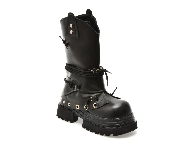 Cizme GRYXX negre, 5020, din piele naturala